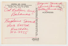 Load image into Gallery viewer, St. James Cathedral, Montreal, Quebec, Canada Vintage Original Postcard # 1237 - Hand Written - 1983