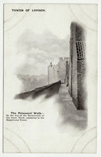 Load image into Gallery viewer, Tower of London - The Prisoners Walk, London, England Vintage Original Postcard # 1262 - New, Early 1900's