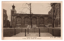Load image into Gallery viewer, Tower of London - Chapel of St. Peter ad Vincula, London, England Vintage Original Postcard # 1277 - Hand Written 1950's