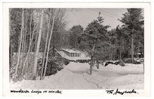 Load image into Gallery viewer, Woodside Lodge in Winter, Canada - Vintage Original Postcard # 1366 - New - 1950's