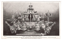 Load image into Gallery viewer, Tower of London - The Crown Jewels, London, England Vintage Original Postcard # 1427 - New - Early 1900's