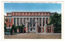 Load image into Gallery viewer, Harvard University - Widener Library, Cambridge, Massachusetts, USA - Vintage Original Postcard # 1430 - New - 1930's NM