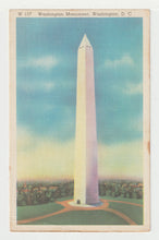 Load image into Gallery viewer, Washington Monument - Washington DC, USA Vintage Original Postcard # 1498 - New - 1950's VG