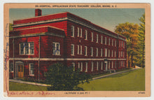 Load image into Gallery viewer, Appalachian State Teachers' College - Hospital, Boone, North Carolina, USA - Vintage Original Postcard # 1523 - Hand Written - Early 1900's