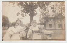 Load image into Gallery viewer, Group of Ladies with Man (Unknown) Vintage Original Postcard # 1599 - New - Early 1900's
