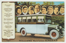 Load image into Gallery viewer, William's World Famous Singers, Chicago, Illinois, USA Vintage Original Postcard # 1628 - New - 1960's
