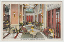 Load image into Gallery viewer, Hotel Gibson, Cincinnati, Ohio, USA (The Lounge) - Vintage Original Postcard # 1711 - New - 1920's