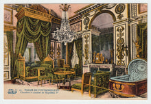 Load image into Gallery viewer, Palace of Fontainebleau, La Douce, France (Napoleon's Bedroom) Vintage Original Postcard # 1786 - New - 1950's