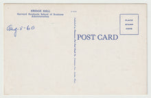 Load image into Gallery viewer, Kresge Hall, Harvard Graduate School of Business, Cambridge, Massachusetts, USA Vintage Original Postcard # 1803 - Hand Written August 5, 1960