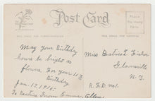 Load image into Gallery viewer, A Wish on Your Birthday - Vintage Original Postcard # 1907 - Hand Written January 17, 1916 - VG