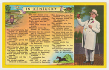 Load image into Gallery viewer, Greetings - In Kentucky, USA - Vintage Original Postcard # 2000 - New - 1960's - NM