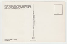 Load image into Gallery viewer, U.S. President Jimmy Carter Inauguration - VP Walter Mondale, USA - Vintage Original Postcard # 2079 - New - 1978