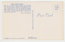 Load image into Gallery viewer, Brent Spence Bridge, Ohio River, USA - Vintage Original Postcard # 2104 - New - 1960's - NM