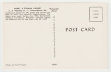Load image into Gallery viewer, Harry S. Truman Library, Independence, Missouri, USA Vintage Original Postcard # 2122 - New - 1960's - NM