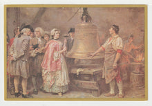 Load image into Gallery viewer, The Bell's First Note in 1753, USA - Artist J.L.G. Ferris - Vintage Original Postcard # 2145 - New - 1972 - VG