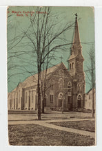 Load image into Gallery viewer, St. Mary's Catholic Church, Bath, New York, USA Vintage Original Postcard # 2192 - New - Early 1900's