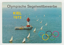 Load image into Gallery viewer, 1972 Olympic Segelwettbewerbe, Kiel Germany - Sailing Vintage Original Postcard # 2195 - New - VG