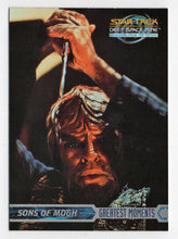Load image into Gallery viewer, Sons of Mogh (Trading Card) Star Trek Deep Space Nine - Memories from the Future - 1999 Skybox # 51 - Mint