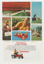 Load image into Gallery viewer, Gravely Tractors - Vintage Ad - (Performance Is What You Buy) # 1038 - 1960's