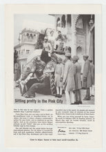 Load image into Gallery viewer, India Tourist Office - Vintage Ad - (Sitting Pretty in the Pinck City) - # 1092 - 1960's
