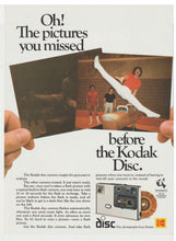 Load image into Gallery viewer, Kodak Disc Camera's - Vintage Ad - (Disc Photography) - # 1109 - 1980's