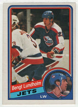 Load image into Gallery viewer, Bengt Lundholm - Winnipeg Jets (NHL Hockey Card) 1984-85 O-Pee-Chee # 341 VG-NM