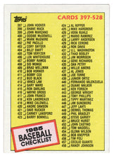 Load image into Gallery viewer, Checklist # 4 (# 397 - # 528) (MLB Baseball Card) 1985 Topps # 527 Mint