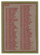 Load image into Gallery viewer, Checklist # 4 (# 397 - # 528) (MLB Baseball Card) 1985 Topps # 527 Mint