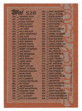 Load image into Gallery viewer, Checklist # 4 (MLB Baseball Card) 1988 Topps # 528A Mint