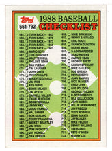 Load image into Gallery viewer, Checklist # 6 (MLB Baseball Card) 1988 Topps # 776 Mint