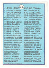 Load image into Gallery viewer, Checklist # 1 (# 1 - # 88) (MLB Baseball Card) 1988 Topps Big # 28 Mint