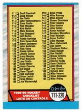 Load image into Gallery viewer, Checklist # 2 (# 111 - # 220) (NHL Hockey Card) 1989-90 O-Pee-Chee # 198 Mint