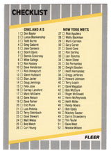Load image into Gallery viewer, Checklist # 1 (MLB Baseball Card) 1989 Fleer # 654 Mint