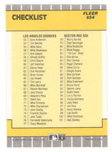 Load image into Gallery viewer, Checklist # 1 (MLB Baseball Card) 1989 Fleer # 654 Mint