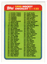 Load image into Gallery viewer, Checklist # 1 (NHL Hockey Card) 1990-91 Topps # 132 Mint