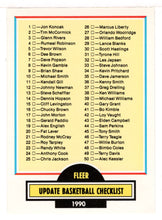 Load image into Gallery viewer, Checklist (NBA Basketball Card) 1990-91 Fleer Update # U 100 Mint