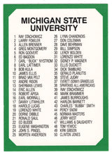 Load image into Gallery viewer, Checklist # 1 (# 1 - # 100) (Multi-Sports Card) 1990-91 Michigan State Collegiate Collection 200 # 100 Mint
