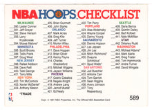 Load image into Gallery viewer, Checklist # 4 (NBA Basketball Card) 1991-92 Hoops # 589 Mint
