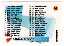 Load image into Gallery viewer, Checklist # 4 (NBA Basketball Card) 1991-92 Skybox # 348 Mint