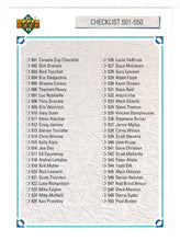 Load image into Gallery viewer, Checklist # 6 (NHL Hockey Card) 1991-92 Upper Deck # 600 Mint