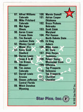 Load image into Gallery viewer, Checklist # 2 (# 58 - # 112) (NFL - NCAA Football Card) 1991 Star Pics # 112 Mint