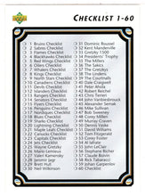 Load image into Gallery viewer, Checklist # 1 (NHL Hockey Card) 1992-93 Upper Deck # 60 Mint
