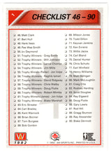 Load image into Gallery viewer, Checklist # 1 (CFL Football Card) 1992 All World # 1 Mint