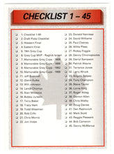 Load image into Gallery viewer, Checklist # 1 (CFL Football Card) 1992 All World # 1 Mint