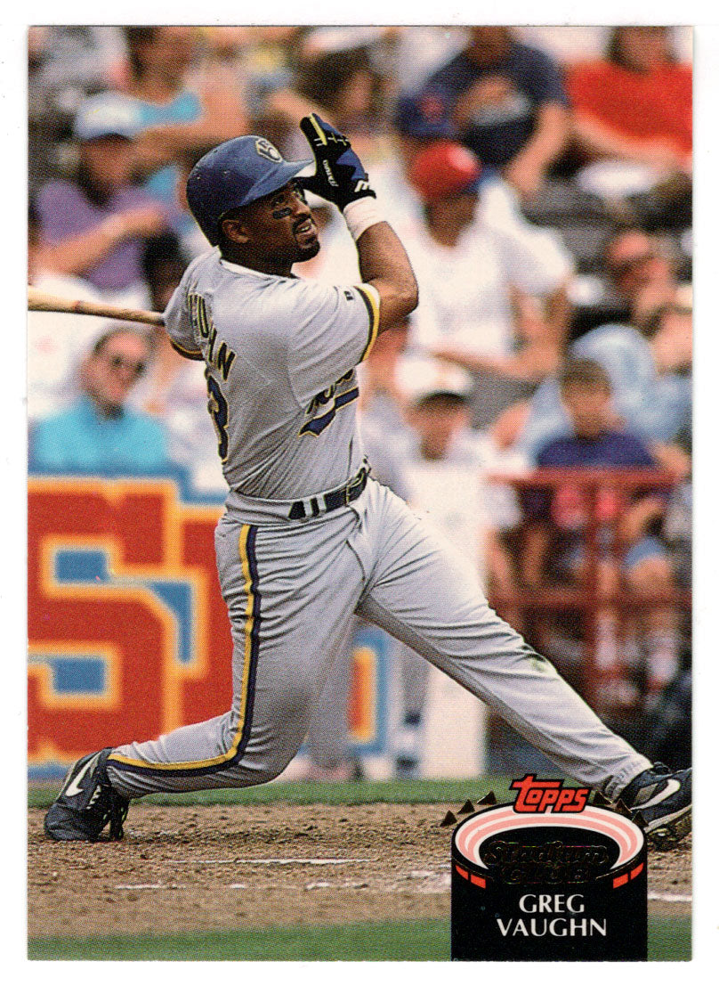 Greg Vaughn - Milwaukee Brewers (MLB Baseball Card) 1992 Topps