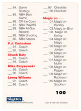 Load image into Gallery viewer, Checklist # 2 (NBA Basketball Card) 1992 Skybox USA # 100 Mint