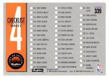 Load image into Gallery viewer, Checklist # 4 (NBA Basketball Card) 1993-94 SkyBox Premium # 339 Mint