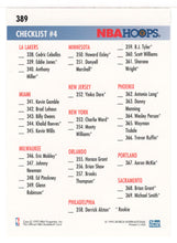 Load image into Gallery viewer, Checklist # 4 (NBA Basketball Card) 1994-95 Hoops # 389 Mint