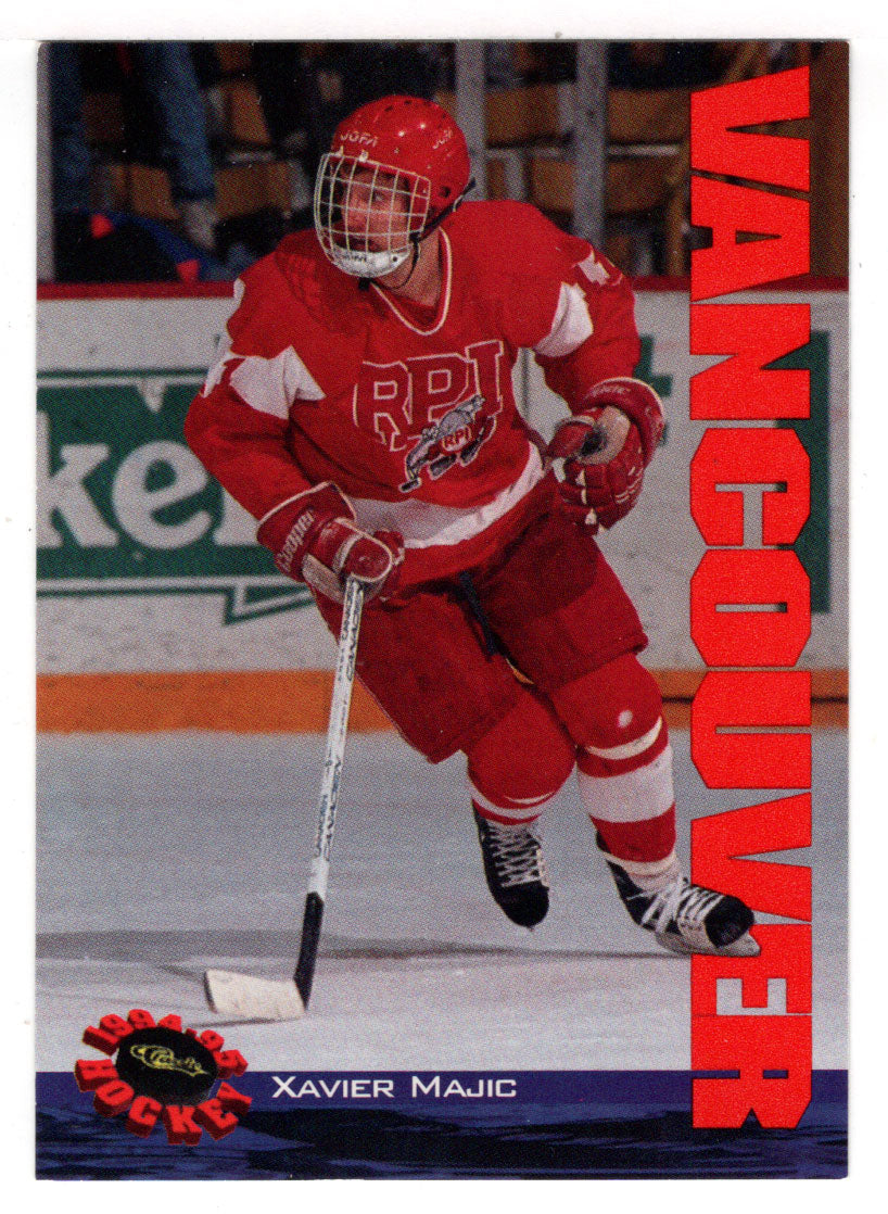 Xavier Majic Vancouver Canucks Minor Leagues (Hockey Card) 1994 Cl
