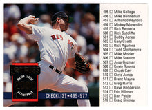 Load image into Gallery viewer, Roger Clemens - Boston Red Sox - Checklist (MLB Baseball Card) 1994 Donruss # 600 Mint